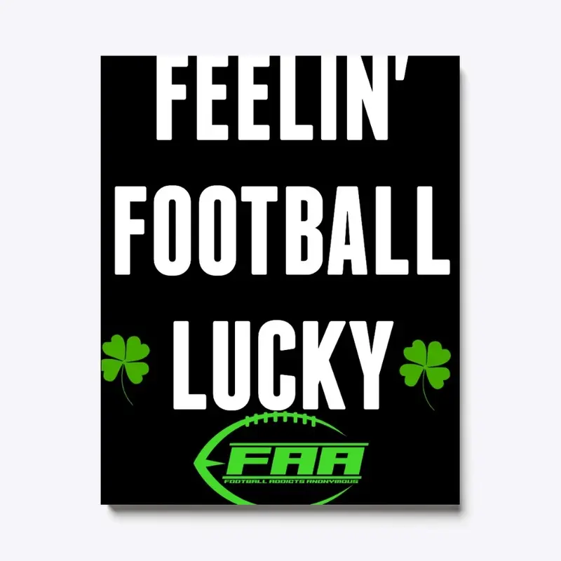 St. Patrick's Day Football Lucky