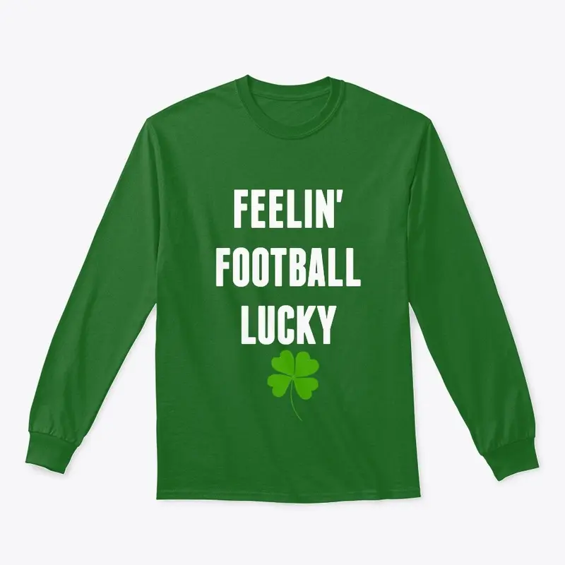 St. Patrick's Day Football Lucky