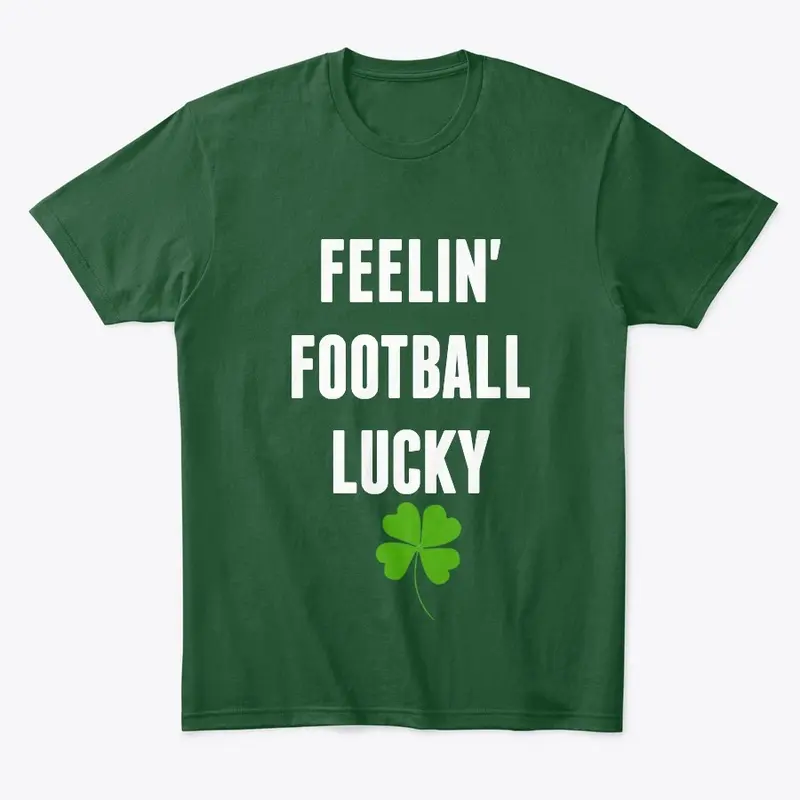 St. Patrick's Day Football Lucky